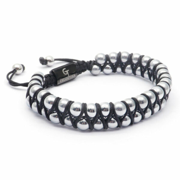 Zoom the image with the mouse FAST 48HRS DELIVERY 30-DAYS RETURN POLICY 100% SAFE CHECKOUT 180 DAYS WARRANTY Men's HEMATITE Beaded Bracelet - Irony Stones